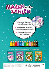 Malen nach Zahlen ab 5 Jahren: Zauberponys