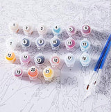 heyesupio Malen nach Zahlen für Erwachsene DIY Acrylmalerei Farbe nach Zahlen Kit für Kinder Rahmenlos 16 * 20 Zoll, Delphin