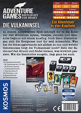 KOSMOS 693169 - Adventure Games - Die Vulkaninsel, Entdeckt die Story, Kooperatives Gesellschaftsspiel für 1 bis 4 Spieler ab 12 Jahren, Abenteuer-Spiel