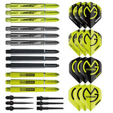 WINMAU Dart Geschenkset - 50-teiliges Dartset mit 4 Sätzen Dartschäften, 4 Sätzen Flüge und Zubehör