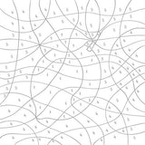 Malen nach Zahlen ab 5 Jahre. Malbuch