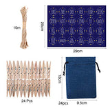 YILEEY Adventskalender zum Selber Befüllen 24 STK, DIY Adventskalender 2020 Jute Stoff Tüten mit Zahlen Aufkleber, Befüllbarer Leer Weihnachtskalender Bastelset Säckchen Set für Kinder Männer Frauen