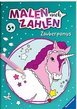 Malen nach Zahlen ab 5 Jahren: Zauberponys