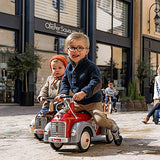 Baghera Speedster Feuerwehr | Rutschfahrzeug Feuerwehrauto für Kinder mit zahlreichen lebensechten Details | Rutschauto für Kinder ab 1 Jahr