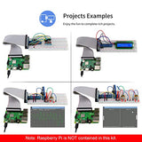 Freenove RFID Starter Kit für Raspberry Pi 4 B 3 B+, 423 Seiten Ausführliche Anleitungen, Python C Java, 204 Elemente, 53 Projekte, Lernen Sie Elektronik und Programmierung, Lötfreies Steckbrett