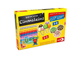 Noris 606076342 Spaß am Lernen, Kinder Lernspiel zum Einmaleins Lernen für die 1 und 2 Klasse, 1-4 Spieler, ab 7 Jahren
