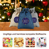 YILEEY Adventskalender zum Selber Befüllen 24 STK, DIY Adventskalender 2020 Jute Stoff Tüten mit Zahlen Aufkleber, Befüllbarer Leer Weihnachtskalender Bastelset Säckchen Set für Kinder Männer Frauen