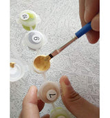 Qiluck DIY Vorgedruckt Leinwand-Ölgemälde Geschenk für Erwachsene Kinder Malen Nach Zahlen Kits mit Holzrahmen Home Haus Dekor