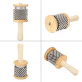 Kinder Holz Cabasa Handshaker Percussion Musikinstrument Lernspielzeug Geschenk