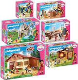 PLAYMOBIL® Heidi 6er Set 70253 70254 70255 70256 70257 70258 Almhütte + Kristallsee + Ziegenstall + Schulunterricht + Dorfladen + Clara