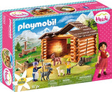 PLAYMOBIL Heidi 70255 Peters Ziegenstall, Mit Lichteffekt, Ab 4 Jahren