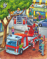HABA 302759 Puzzle Polizei, hochwertiges Kinderpuzzle