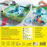 Haba 303402 - Funkelschatz Brettspiel, lustiges Mitbringspiel für 2-4 Spieler ab 5 Jahren, mit 90 Funkelsteinen und 9 Ringen in Eis-Optik, schönes Geschenk zum Geburtstag