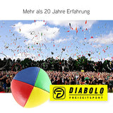 5er Set Diabolo Premium Jonglierbälle - 62mm Ø ✓ Jonglierball Füllung aus hochwertiger Vogelhirse ✓ Wasserabweisend ✓ Robustes Kunstleder I Jonglier-Set zur Jonglage für Kinder & Anfänger