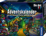 Kosmos Die drei ??? Adventskalender 2020 Löse die 24 spannenden Rätsel der mysteriösen Spielfiguren, Spielzeug-Adventskalender für Kinder ab 8 Jahre, Krimi Geschichte bis Weihnachten