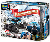 Revell 01026 Adventskalender RC Crawler, mit GHz-Fernsteuerung und Batterien in 24 Tagen zum selbstgebauten, ferngesteuerten Auto, blau