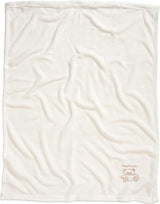 Playshoes Baby und Kinder Fleece-Decke, vielseitig nutzbare Kuscheldecke für Jungen und Mädchen, mit Bär-Stickung, Beige, 75 x 100 cm