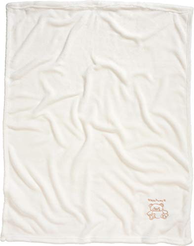 Playshoes Baby und Kinder Fleece-Decke, vielseitig nutzbare Kuscheldecke für Jungen und Mädchen, mit Bär-Stickung, Beige, 75 x 100 cm
