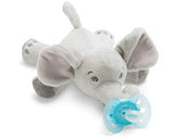 Philips Avent Snuggle Elefant SCF348/13, Kuscheltier mit Schnuller ultra soft, perfektes Geschenk für Neugeborene und Babys, Schnullertier