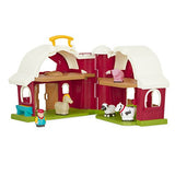 Battat – Große Scheune – Bauernhof Spielzeug Set mit Tieren für Kinder  (6 Teile) Bauernhoftiere Schwein, Pferd, Kuh, Schaf und Bauer