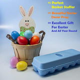 Prextex 12 Maracas Egg Shakers Musical Percussion Spielzeug - 12 Kunststoff Ostereier im Karton - Tolles Rhythmus-Lernspielzeug für Kinder, Heimwerker, Ostergeschenke, Ostereiersuche und Partyartikel