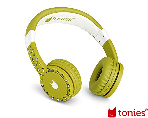 Tonie-Lauscher grün: Kinder Kopfhörer passend zur Toniebox - Lautstärke reguliert, Abnehmbares Kabel, Größenverstellbar, Bewegliche Ohrmuscheln