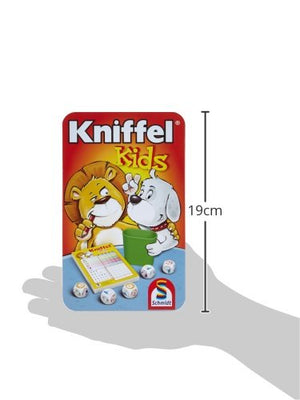 Schmidt Spiele 51245 BMM Kniffel Kids, Bring Mich mit Spiel in der Metalldose, bunt