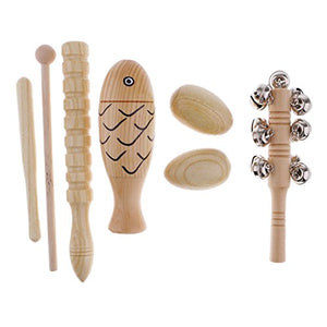 Sharplace Holz Percussion Set, Kinder Musik Spielzeug