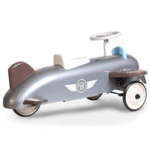 Baghera 878 - Rutscher Flugzeug, grau, 75x48x37 cm, 1-3 Jahre, Rutschauto