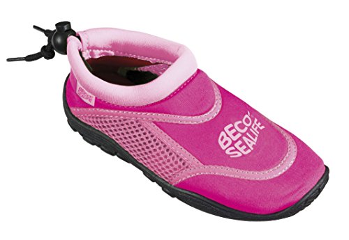 BECO Unisex Kinder Sealife Surfschuhe, Strandschuhe, Wattschuhe Surf und Badeschuhe, Rosa, 22/23