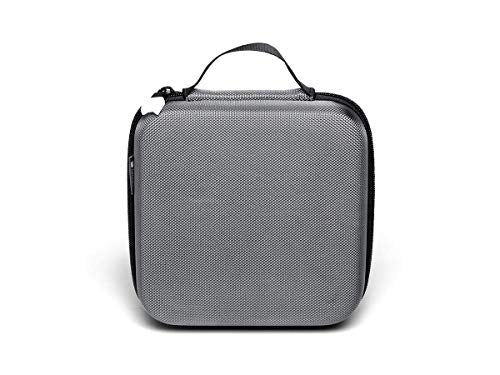 Tonie Transporttasche Anthrazit Grau: Die Box zur Aufbewahrung von bis zu 20 Tonies Hörfiguren - Leicht, Abwaschbar, Reißverschluss, 17,5x17,5 cm