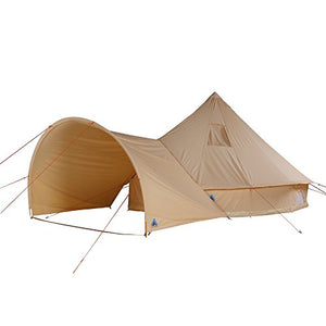 10T Camping-Zelt Desert 10+ wasserdichtes Familienzelt Tipi aus Baumwolle-Mischgewebe + Sonnendach