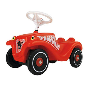 BIG - Bobby Car Classic - Kinderfahrzeug für Jungen und Mädchen, klassisches Rutschfahrzeug belastbar bis 50 kg, für Kinder ab 1 Jahr, rot