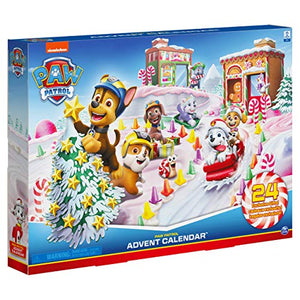 PAW Patrol 6059302 - Adventskalender 2020 mit Sammelfiguren und Winterlandschaft