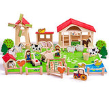 Bigjigs Toys Spielbauernhof, für Kindergartenkinder