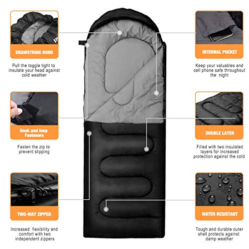 schlafsack geringes packmaß warm IREGRO Schlafsack, 3-4 Jahreszeit. Schlafsack