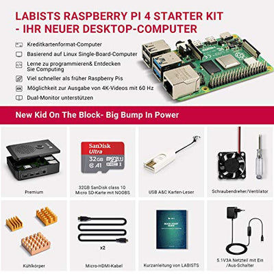 ミニPC LABISTS Raspberry Pi 4B 4GB / SD-32GB ミニPC LABISTS Raspberry Pi 4 Model B 4GB Raspberry Pi 4 4GB RAM
