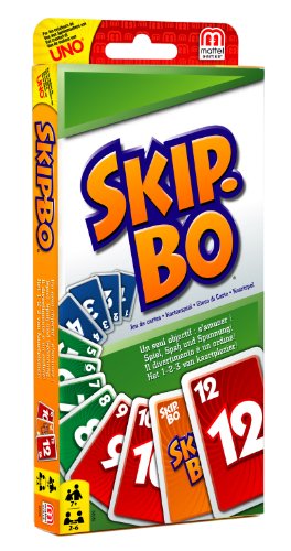 Mattel Games 52370 Skip-Bo Kartenspiel und Familienspiel geeignet für 2 - 6 Spieler, Spiel ab 7 Jahren