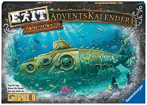 Ravensburger EXIT Adventskalender 2020 - Das gesunkene U-Boot - Ideal für Escape Room-Fans: 24 spannende Rätsel für Kinder ab 10 Jahren, Jugendliche und Erwachsene