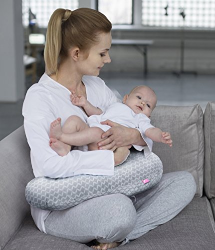 Motherhood Stillkissen ergonomisch, Öko-Tex Standard 100, grau Classic 2020