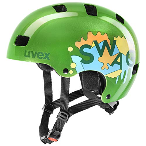 Uvex Unisex Jugend, kid 3 Fahrradhelm, green, 51-55 cm