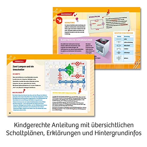 KOSMOS 620530 Easy Elektro - Light. Erste elektrische Stromkreise. Spielerisch die Elektrizität entdecken. Experimentierkasten zu Elektrotechnik.