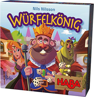 HABA 303485 - Würfelkönig, kniffeliges Zockerspiel für 2-5 Spieler ab 8 Jahren, spannendes Gesellschaftsspiel für die ganze Familie