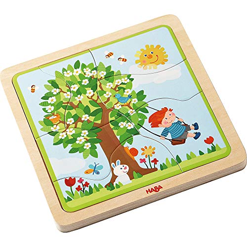 HABA 302529 Holzpuzzle Lieblingsjahreszeit