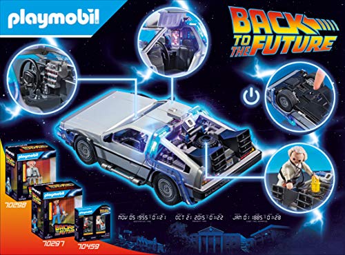 PLAYMOBIL Back to the Future 70317 DeLorean mit Lichteffekten, Ab 6 Jahren