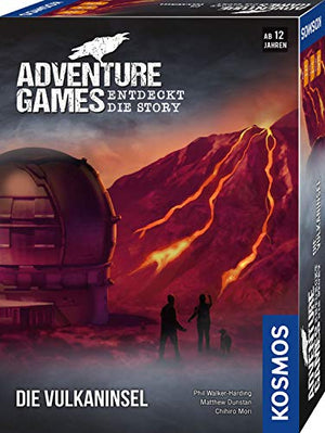 KOSMOS 693169 - Adventure Games - Die Vulkaninsel, Entdeckt die Story, Kooperatives Gesellschaftsspiel für 1 bis 4 Spieler ab 12 Jahren, Abenteuer-Spiel