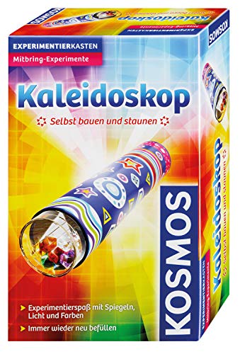 KOSMOS 657451 - Kaleidoskop Selbst bauen und staunen, Experimentierspaß mit Spiegeln, Licht und Farben, Experimentierset, Mitbringexperiment