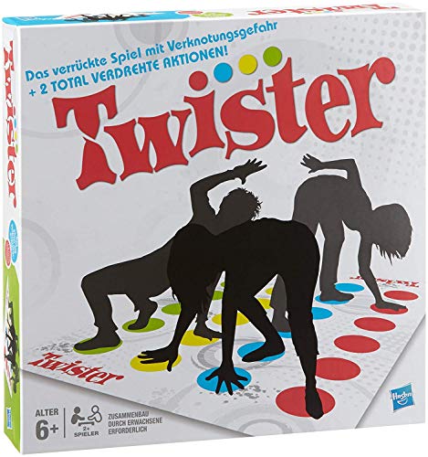 Twister, Geschicklichkeitsspiel für Kinder & Erwachsene, Familienspiel, Partyspiel, lustiges Spiel für Kindergeburtstage, 2-4 Personen, ab 6 Jahren