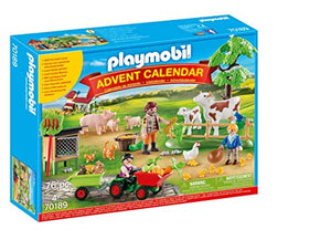 PLAYMOBIL Adventskalender 70189 Auf dem Bauernhof, Ab 4 Jahren