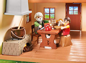 Playmobil Heidi 70253 Heidi und Großvater auf der Almhütte, Ab 4 Jahren